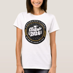 T-shirt Félicitations à l'enfant diplômé 2026 pour un pare
