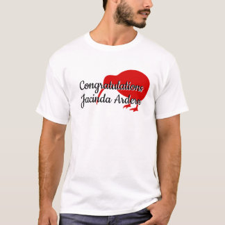 T-shirt Félicitations Jacinda Ardern Texte personnalisé Ki