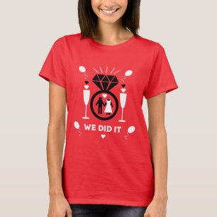 T-shirt Félicitations originales et drôles pour les fiança