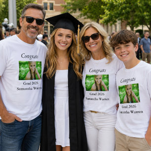 T-shirt Félicitations - photo de l'obtention du diplôme