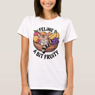 T-shirt Félin un peu fruité - Chat cosy