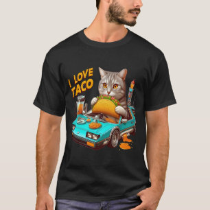 T-shirt Feline Fiesta I love Taco