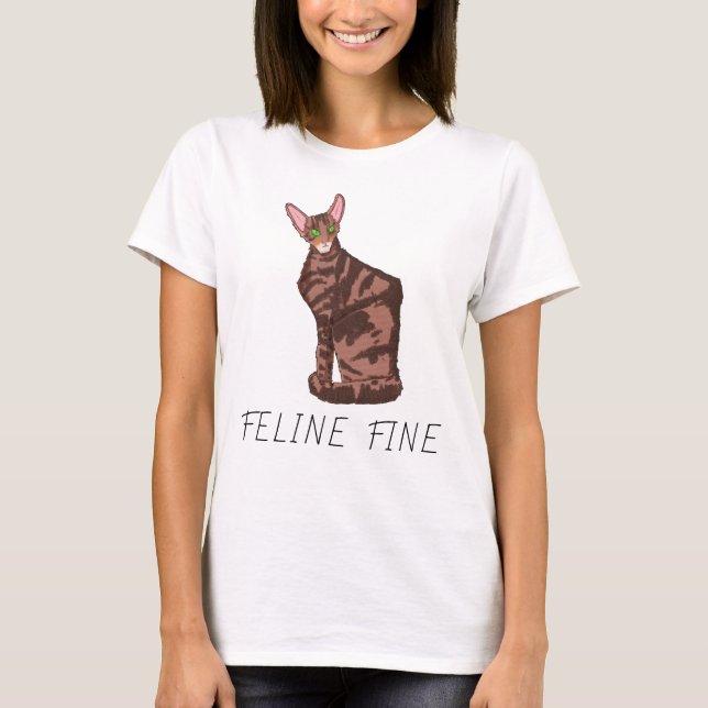 T-shirt Feline fin (Devant)