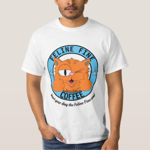T-shirt FELINE FINE CAFÉ Dessin de chat Señor Gato™