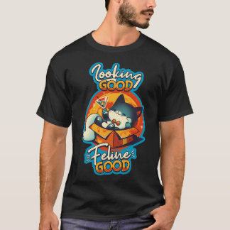 T-shirt Feline Good - Chat Fancy Mignonne