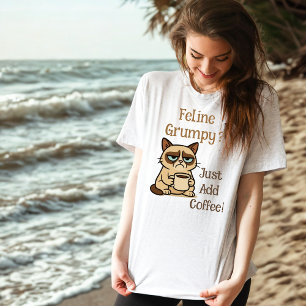 T-shirt Feline Grumpy