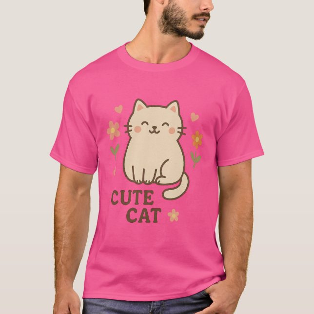 T-shirt Feline in Bloom (Devant)