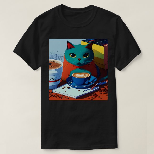 T-shirt FelineFueled Art 19 (Design devant)