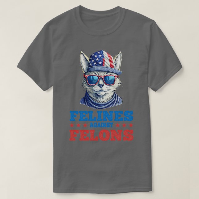 T-shirt Felines Contre Felons Election Vs 1 (Design devant)