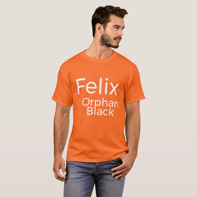 T-shirt Felix de l'émission télévisée Orphan Black texte s (Devant entier)