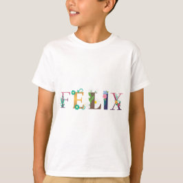 T-shirt FÉLIX Nom Art avec fleurs brodées