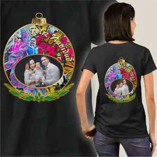 T-shirt Feliz Navidad Family Dancing Butterflies PV01