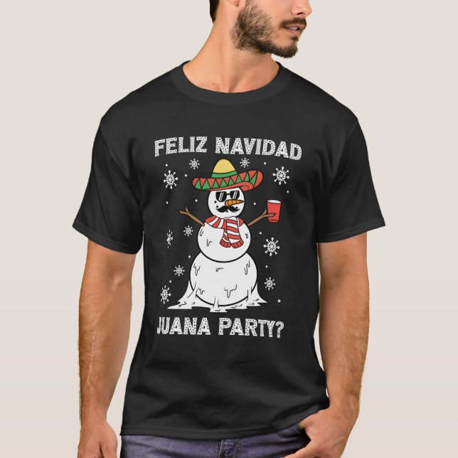 T-shirt Feliz Navidad Juana Py Mexicaine (Devant)