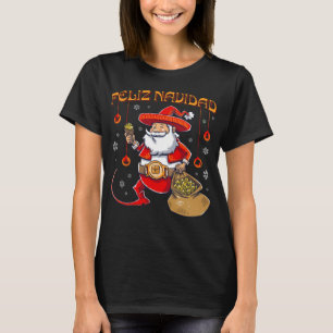 T-shirt Feliz Navidad Mexican Christmas Mexicaine Agricult