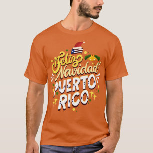 T-shirt Feliz Navidad Porto Rico Joyeux Noël