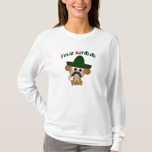 T-shirt Feliz Navidad ! Singe mignon