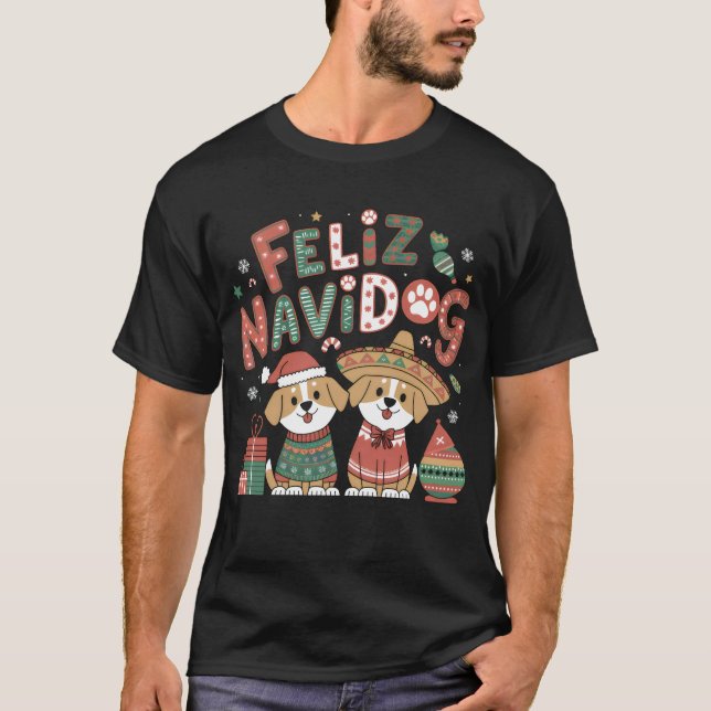 T-shirt Feliz Navidog (Devant)