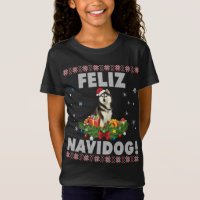 Feliz Navidog Chien sibérien Husky Chien laide Chr