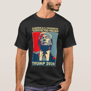 T-shirt Felon Amer, le favori de l'Amérique pour Trump 202
