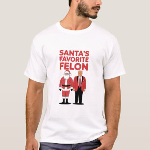 T-shirt Felon Trump favori de père Noël, républicain de No