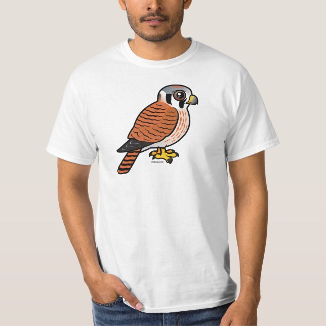 T-shirt Femelle américaine de crécerelle (Devant)