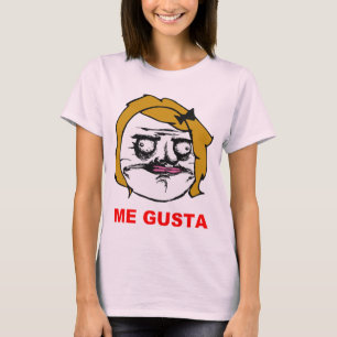 T-shirt Femelle blonde je visage comique Meme de rage de