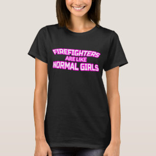 T-shirt femelle de sapeur-pompier - cadeaux de