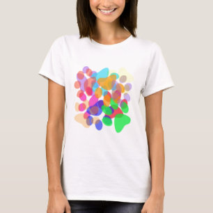 T-shirt Femelle légère de chemise d'empreintes de pattes