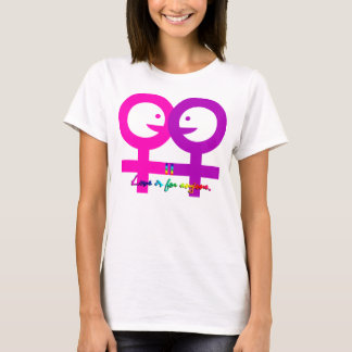 T-shirt Femelles aimant les femmes