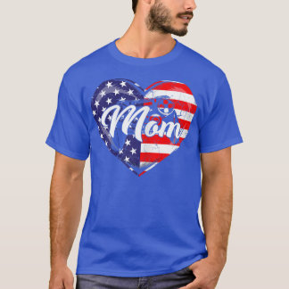 T-shirt Femen American Flag Vidéo Jeu Maman Vêtement Drôle