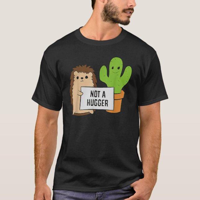 T-shirt Femen Hérisson Love Kactus Valentine Hedgehog Cos (Devant)