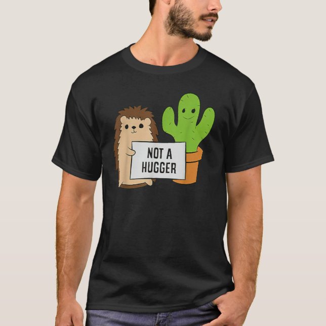 T-shirt Femen Hérisson Love Kactus Valentine Hedgehog Cos (Devant)