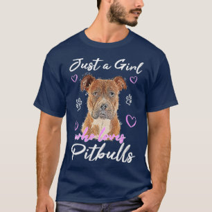 T-shirt Femen mignonne American Pit bull Terrier Pit bull