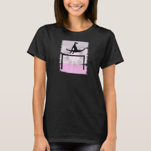 T-shirt Femens Bar Queen Pink Gymnast Gymnastique parallèl
