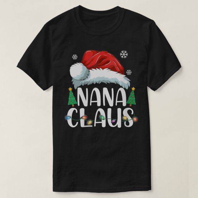 T-shirt Femens Nana Claus Père Noël Christmas Matching Fam (Design devant)