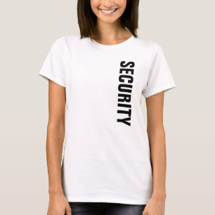 T-shirt Femens Security T Shirts Custom Logo Double Côté