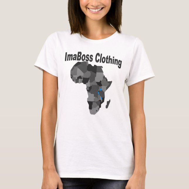 T-shirt féminin Afrocentrique ImaBoss (Devant)