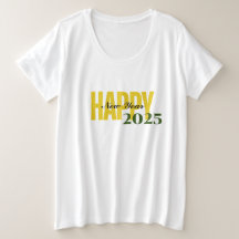 T-shirt féminin "Bonne année 2025"