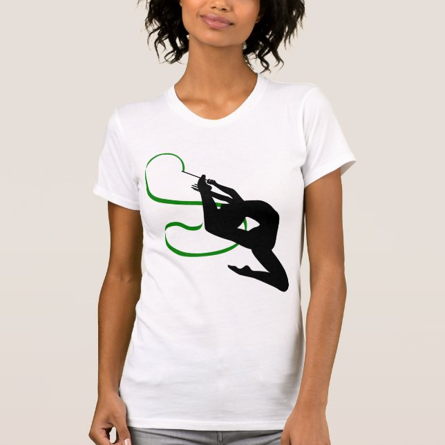 T-shirt féminin de gymnastique rythmique (Devant)