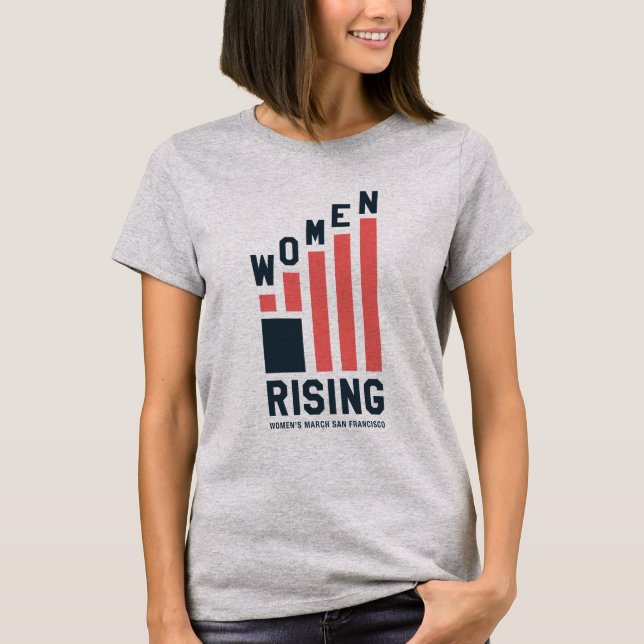 T-shirt féminin de la Marche des femmes SF (Devant)