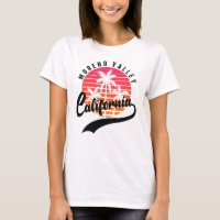 T-shirt féminin de Moreno Valley, Californie Sunse