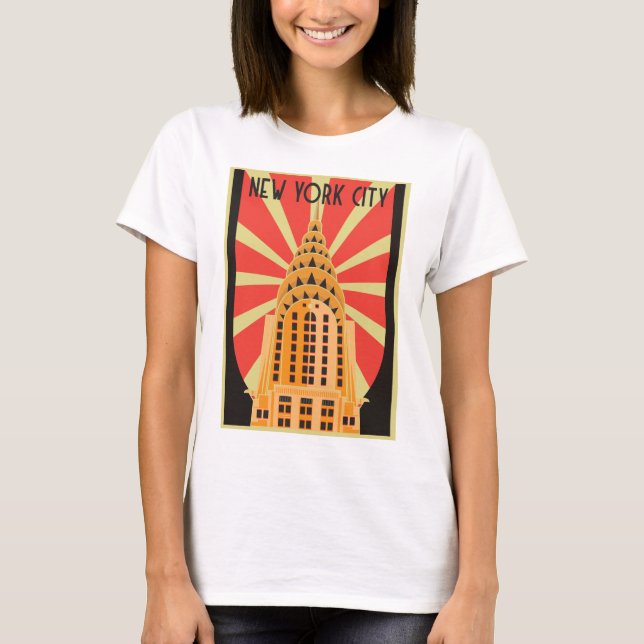 T-shirt féminin de New York (Devant)