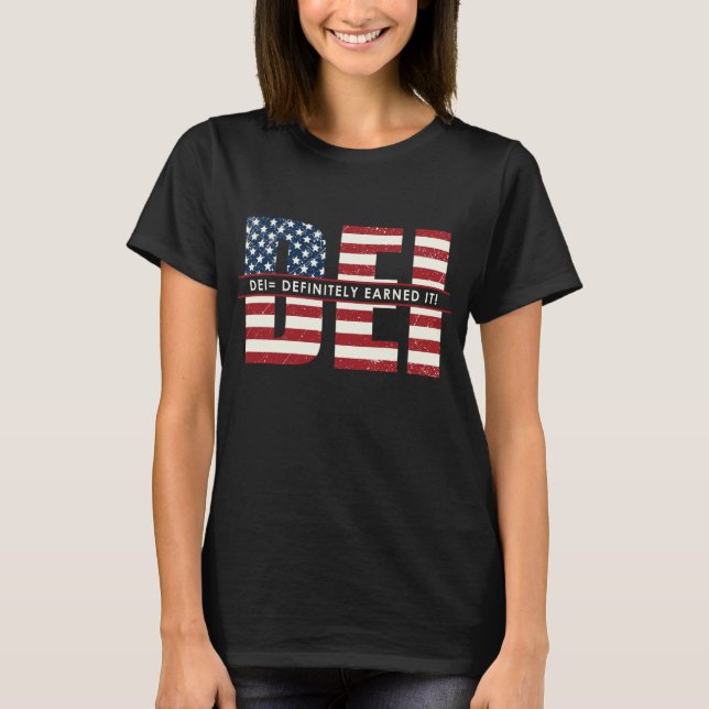 T-shirt féminin DEI-Certainement gagné (Devant)