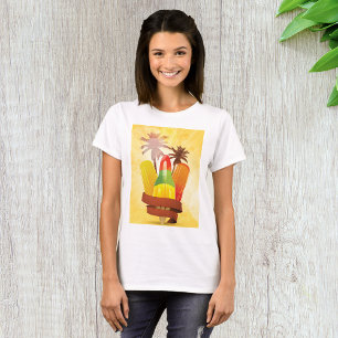 T-shirt féminin d'été tropical