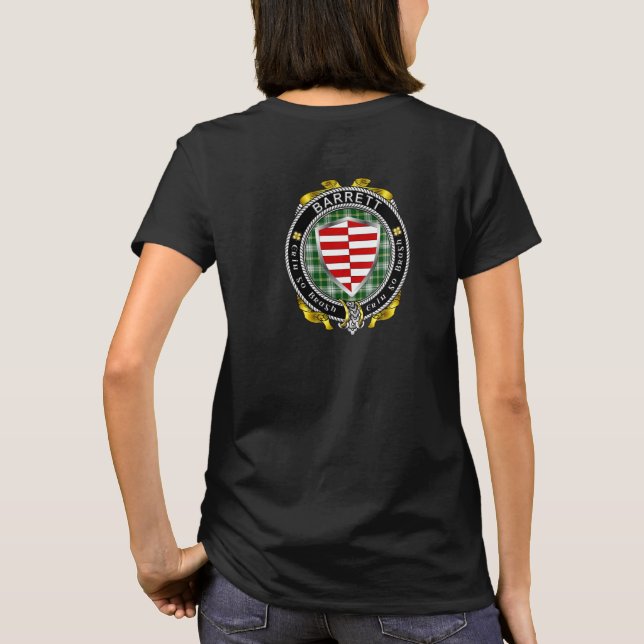 T-shirt féminin du Bouclier irlandais Barrett (Dos)