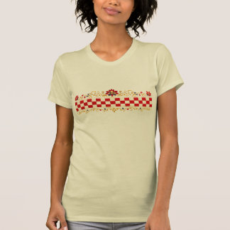 T-shirt féminin élégant à motif folklorique croate