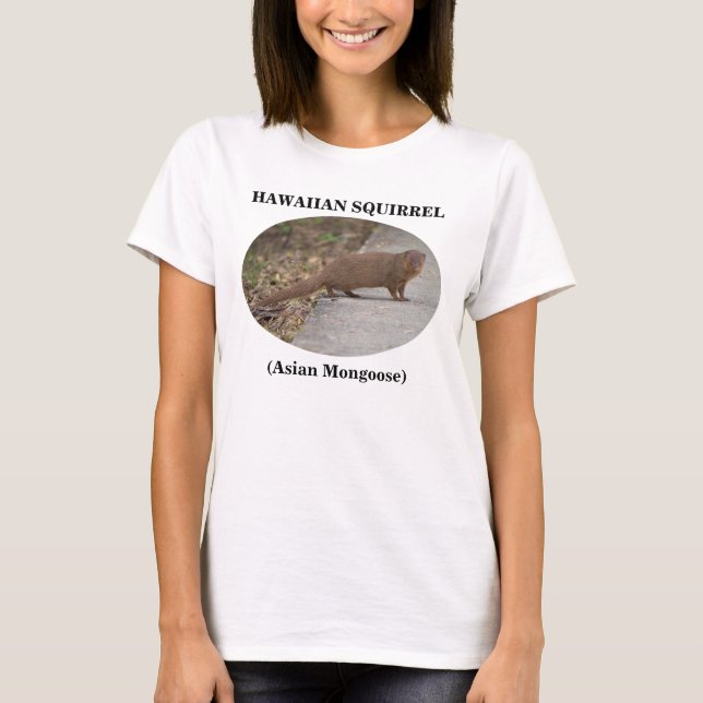 T-shirt féminin Hawaiian Squirrel (mongole asiatiq (Devant)