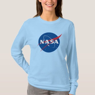 T-shirt féminin Iconic NASA (bleu Uranus)