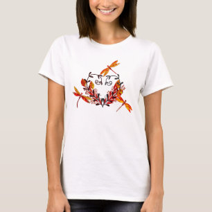 T-shirt féminin inspiré par la libellule