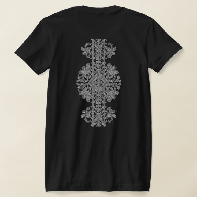 T-shirt féminin jersey fin avec homme à fleurs arg (Couchage Retour)